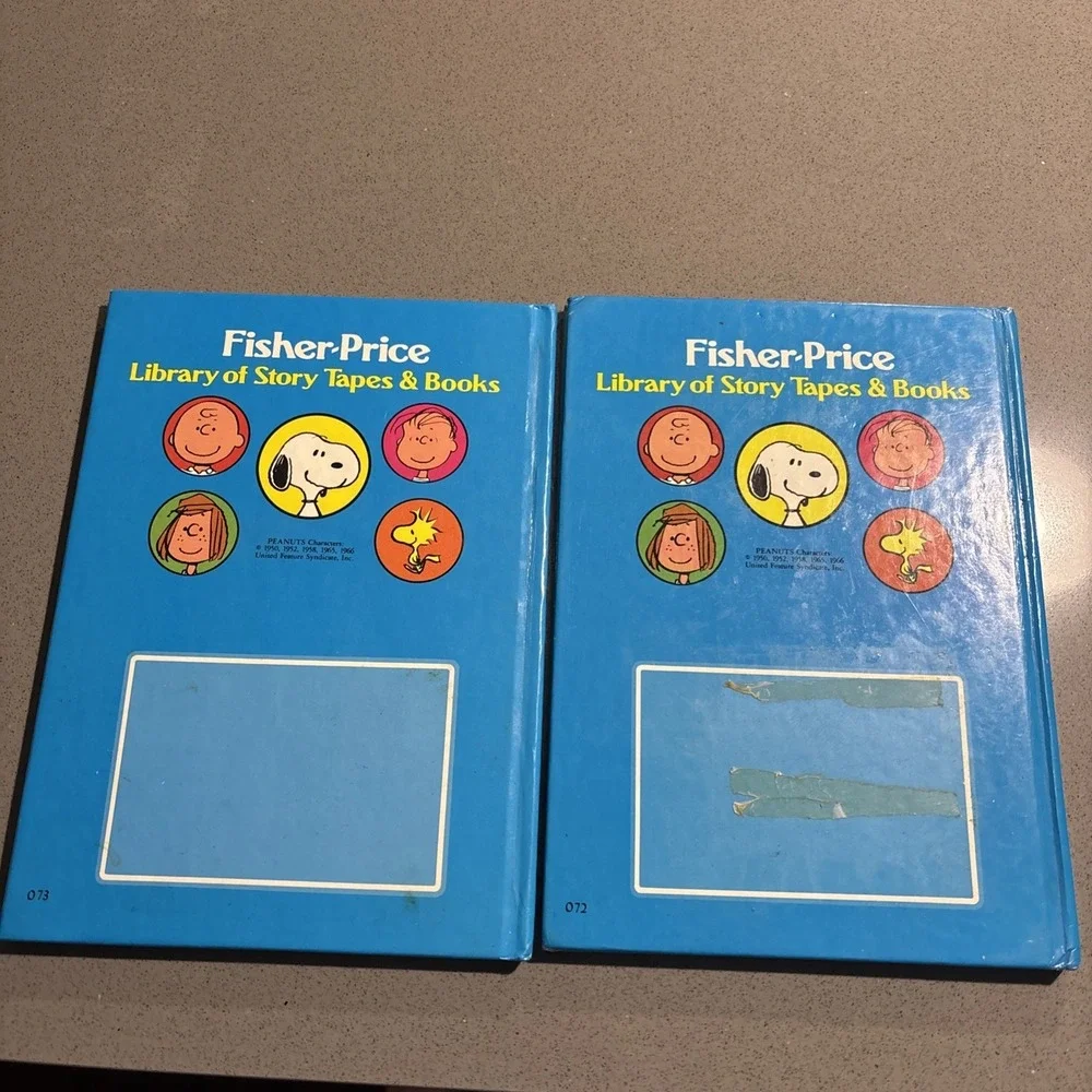 Fisher-Price Peanuts Charlie Brown Lot‎ Of 2 Books Charlie Brown Special